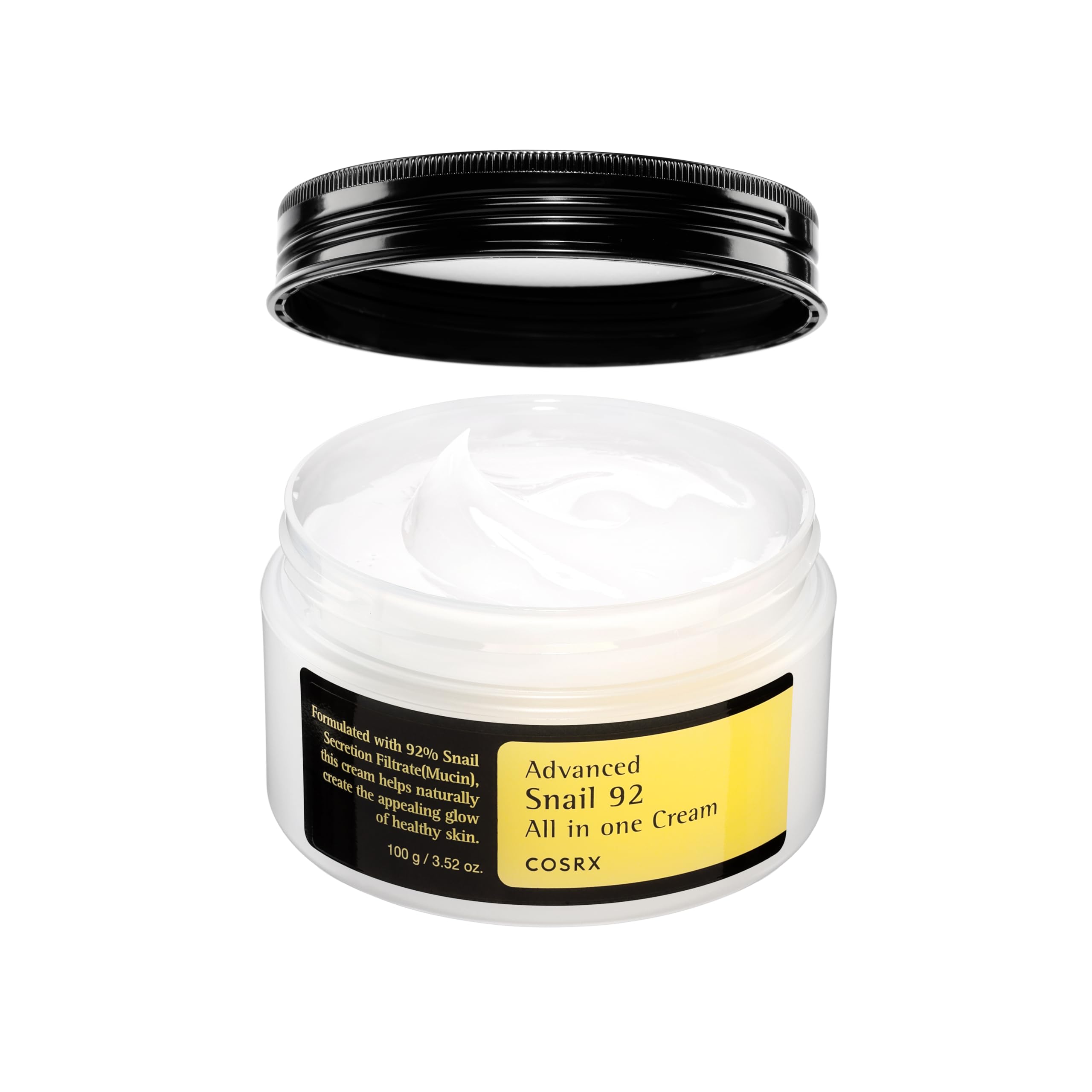 Buy now COSRX Snail Mucin 92% Face Moisturizer, 3.52 Oz, Lightweight Moisturing Cream for Soft, Glowy Skin, Korean Skin Care, Korean Moisturizer Face Cream at indiglob india