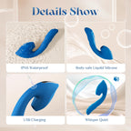 Rabbit Vibrator Sex Toys,All-in-One Thrusting Dildo with Triple Modes
