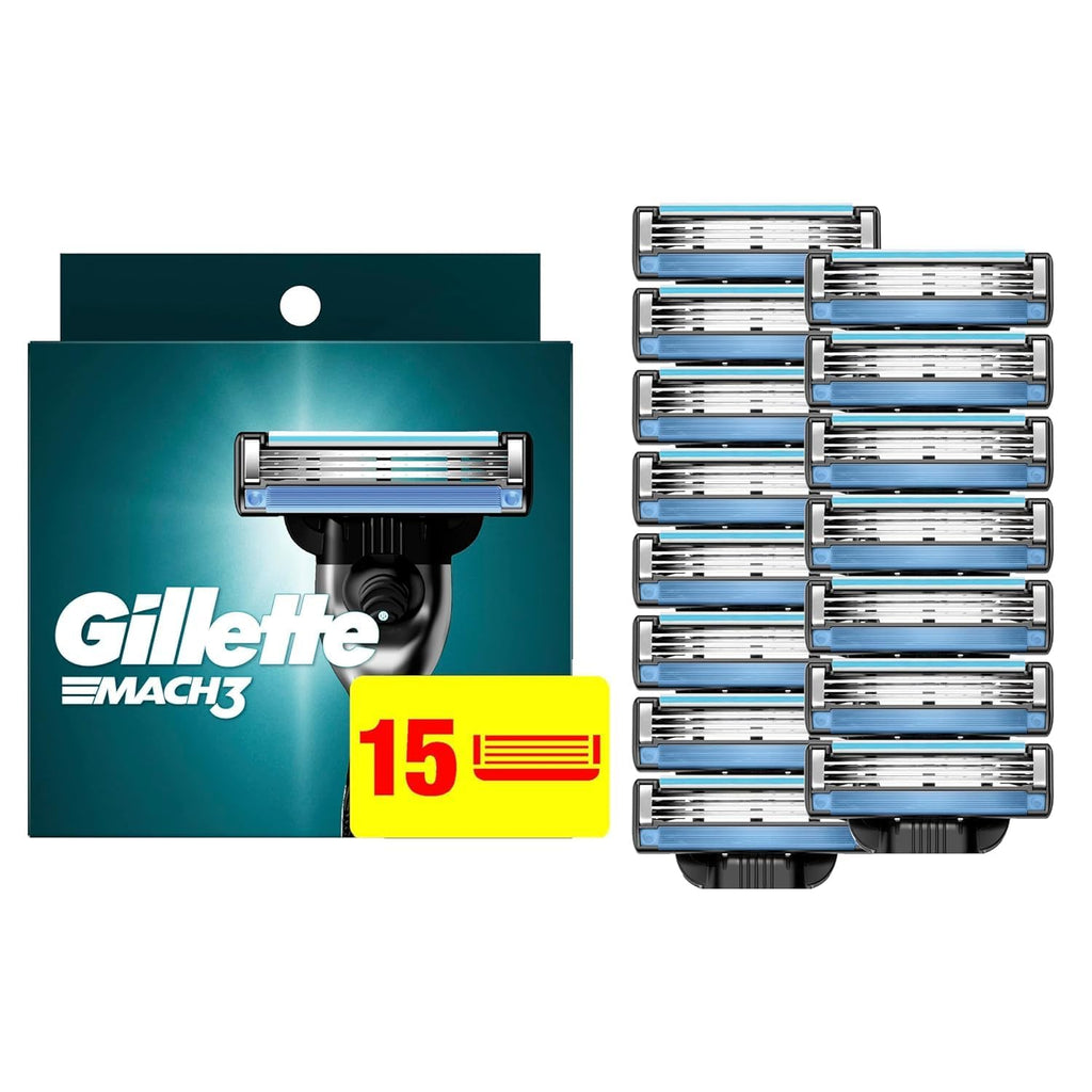 Gillette Mach3 Razor Refills for Men, 12 Razor Blade Refills