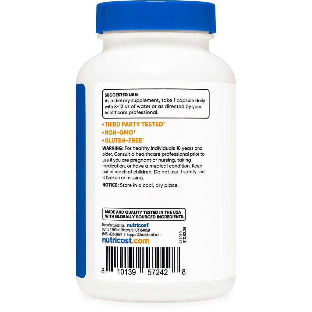 Nutricost DGL Extract 120 Capsules for 120 Servings Per Bottle, Gluten-Free