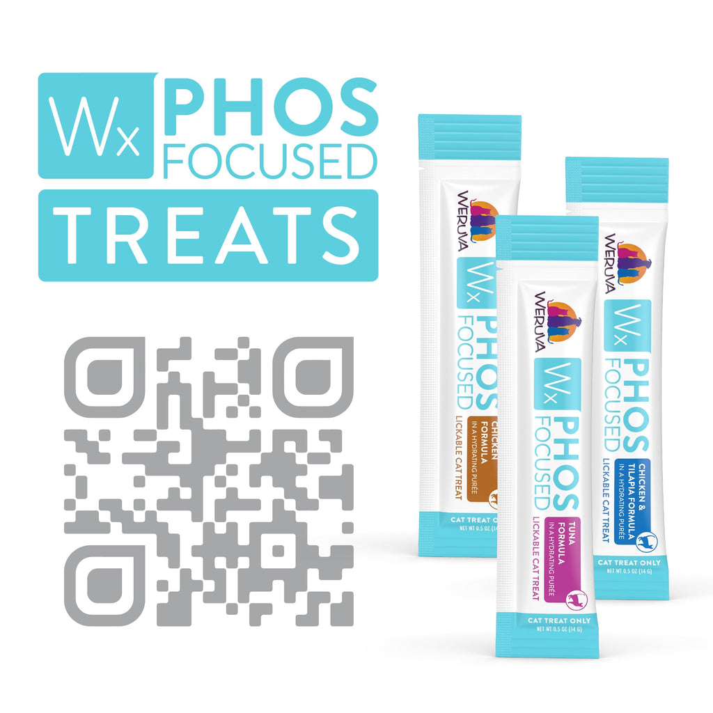 Weruva Wx Phos Focused, Tuna Formula Lickable Cat Treats, 0.5oz Tube, Pack of 5