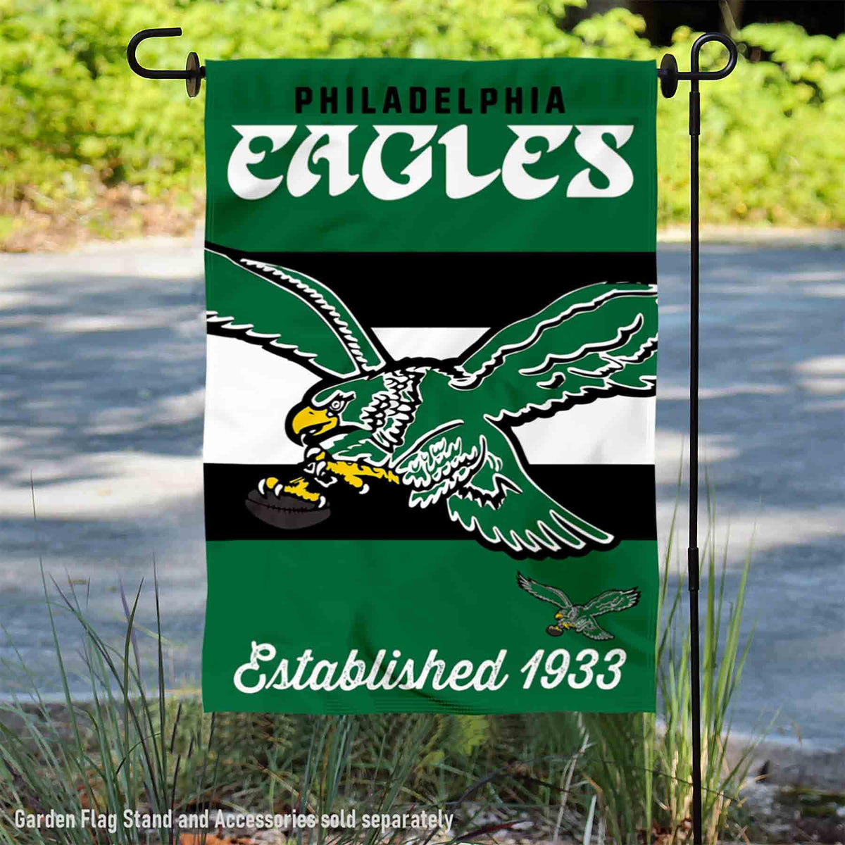 WinCraft Philadelphia Eagles Retro Vintage Throwback Double Sided Garden Flag