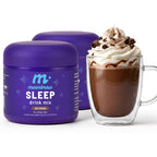 MoonBrew Magnesium Hot Cocoa Sleep Aid - Sugar-Free Calming Drink Mix - 3PK | Nighttime Sleepy Powder with Zinc Glycinate, Chocolate Flavor for Relaxation, Stress & Deep Rest, Melatonin Free