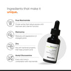 Buy now Minimalist Niacinamide 10% Face Serum for Acne Control & Oil Balancing with Zinc | Pore Minimizer for Face | Clears Acne Marks & Blemishes for Even Skin Tone | For Women & Men | 1 Fl Oz / 30 ml at indiglob india