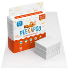 Peekapoo X-Large Disposable Baby Changing Pad Liners, 50 Pack, 30 x 18 in