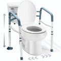 Toilet Safety Rails for Seniors Adjustable Detachable Fits Most Toilets