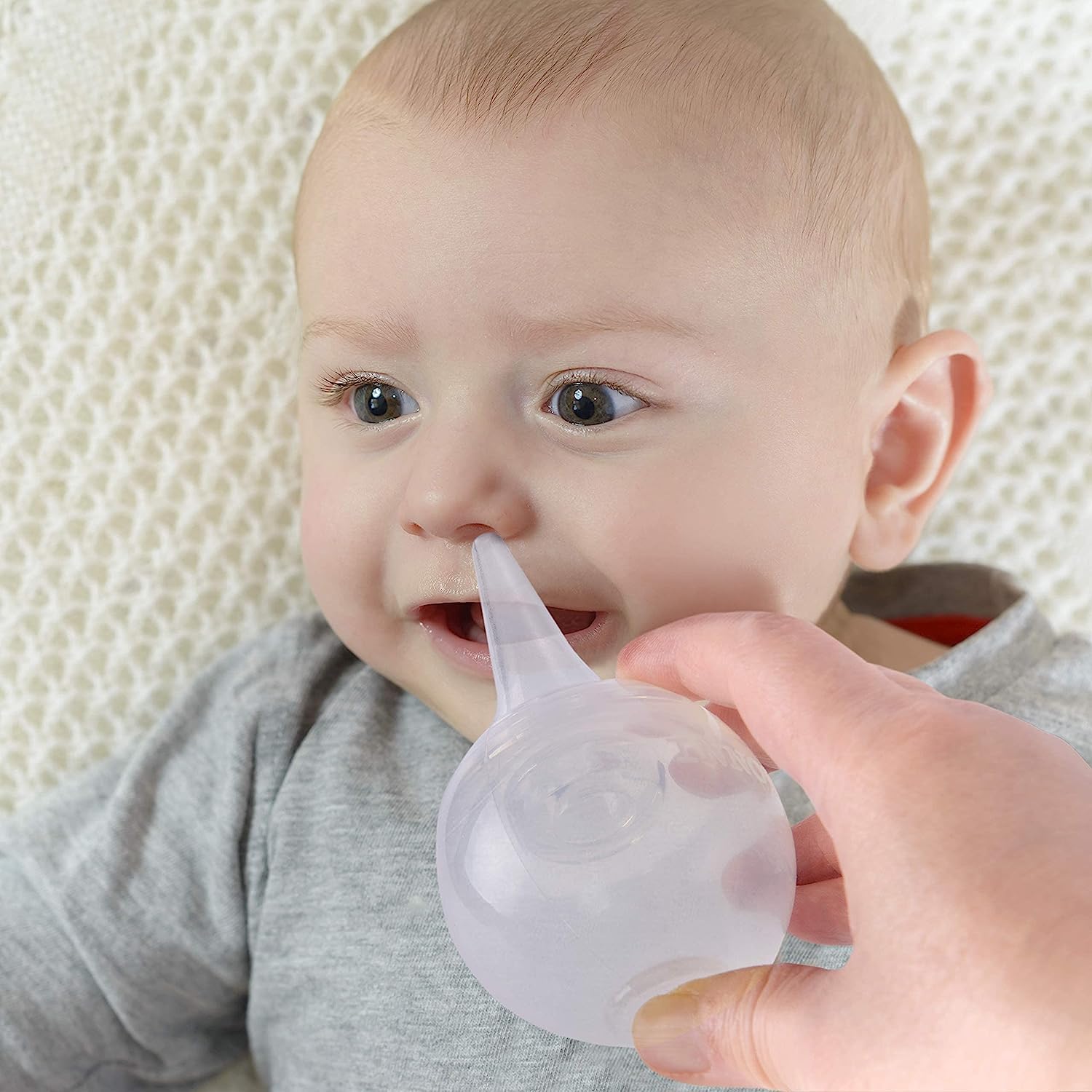 Buy now Innovo FSA/HSA Eligible Hospital Grade Silicone Twister Bulb Baby Ear Syringe and Nasal Aspirator, Sucks Snot and Mucus, Cleanable and Reusable, Clear at indiglob india