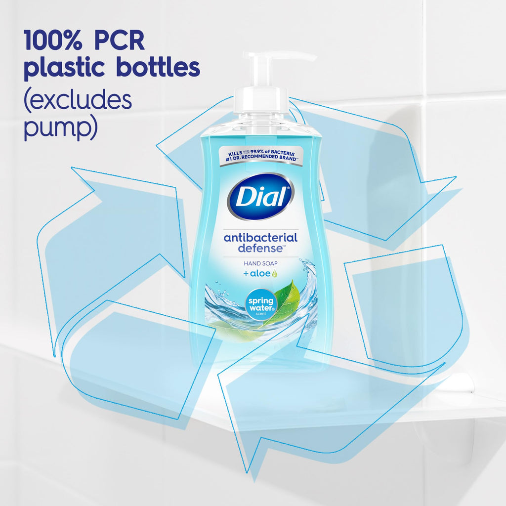 Dial Antibacterial Liquid Hand Soap, Spring Water, 11 Fl Oz