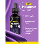 Carlyle Kids Melatonin Liquid | 1 fl oz | Two Pack | Fruit Flavor | Drug Free Childrens Supplement