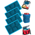 aadsioahd 4 Pack Ice Packs for Lunch Boxes, Slim Reusable Freezer Packs