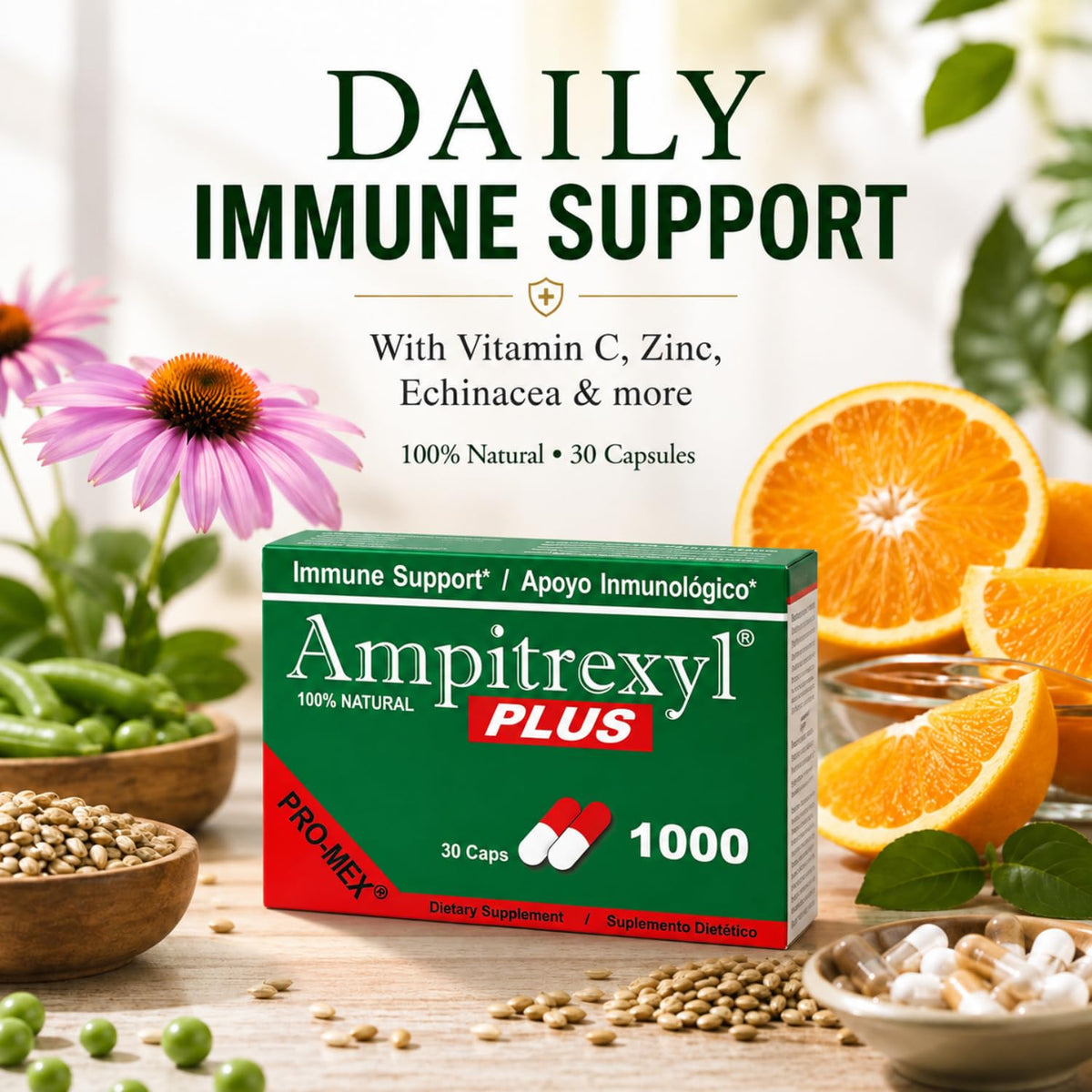 Ampitrexyl Plus Antioxidant Capsules, 1000 mg, 30 Count