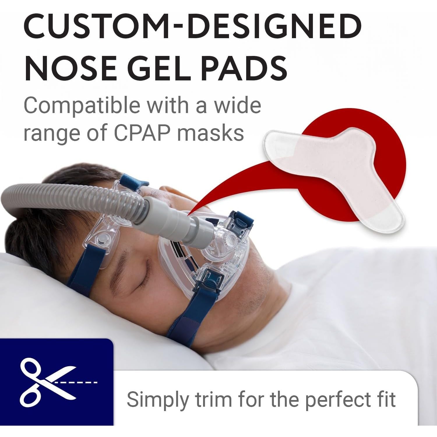 Buy now Impresa 5 Pack Nasal Pads for CPAP Mask - Sleep Apnea Mask Comfort, Customizable Trim-to-Fit Design at indiglob india