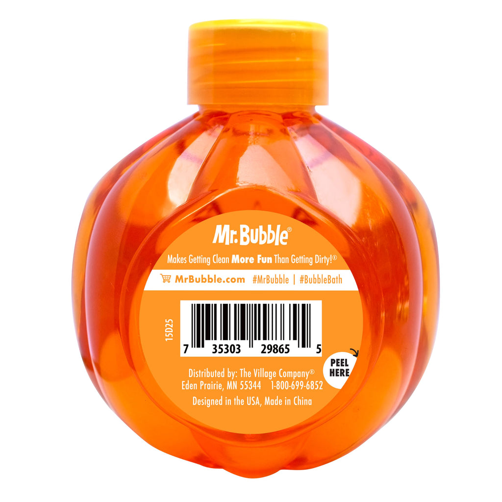Mr. Bubble Halloween Bubble Bath 3-Pack – Ghost, Cat & Pumpkin Collectible Bottles – Green Apple, Grape & Pumpkin Pie Scents – Kids Bubble Bath Set, 8 oz Each