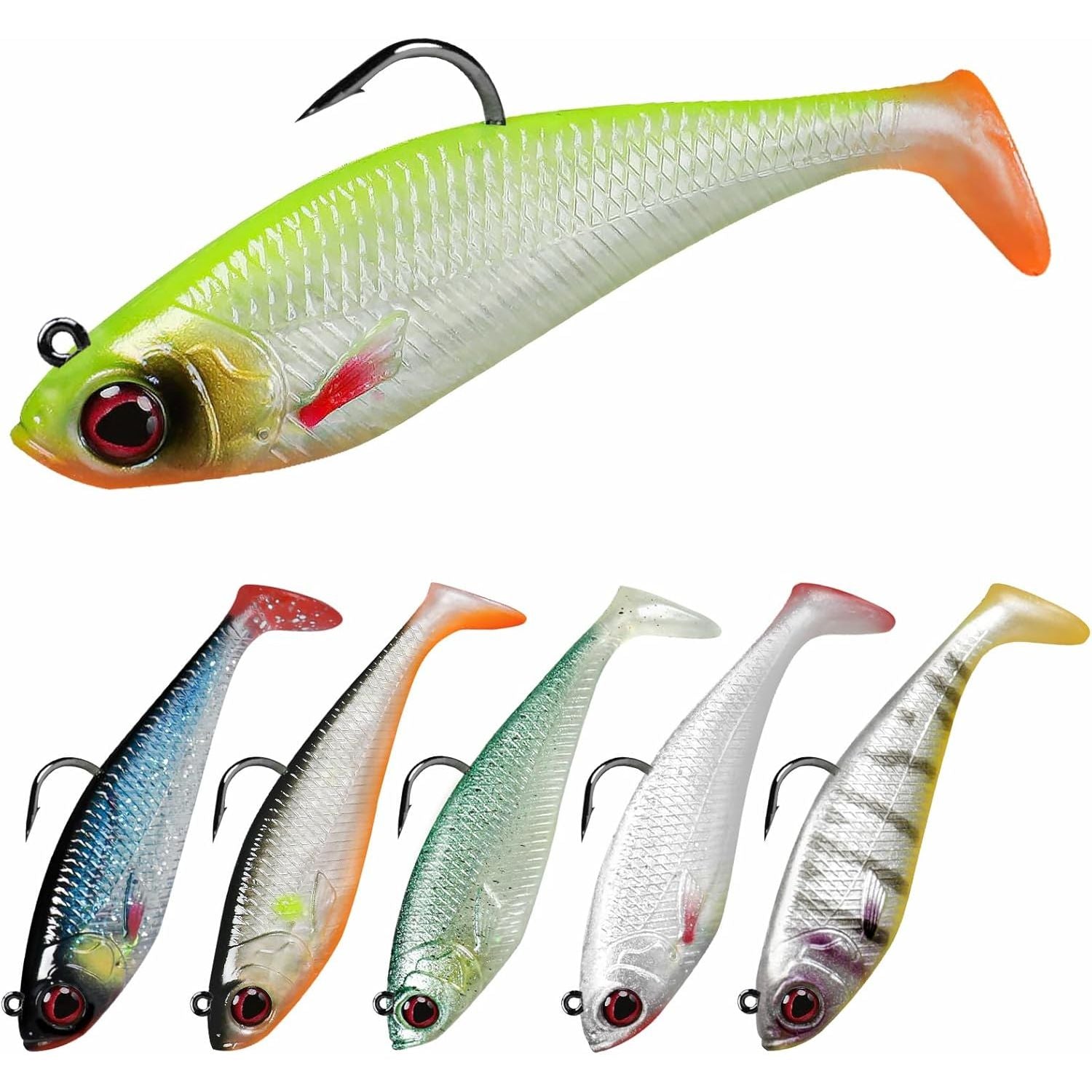Buy now TRUSCEND Pre-rigged Fishing Jig Lures for Freshwater and Saltwater, Innovative Super Durable TPE Bass Lures, Lifelike Shrimp Crayfish Swimbait, Weedless Lure for Crappie Trout Walleye, Keep Separately C-2.8"-0.37oz at indiglob india