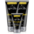 Got2B Ultra Glued Hair Gel, Extra Strong Hold, 6 Fl Oz + 1.25 Fl Oz | Locks styles in place, Non-sticky no-flake formula, Travel size included, For vertical spikes, Alpha XTR technology