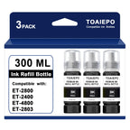 Black Ink Refill Bottles Replacement for T522 Black Ink