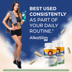 Alka Slim Plus Capsules - Official AlkaSlim Plus Advanced Formula with All Natural Ingredients, Premium Pills Maximum Strength for Wellness & Overall Health Support, 60 Capsules for 1 Month