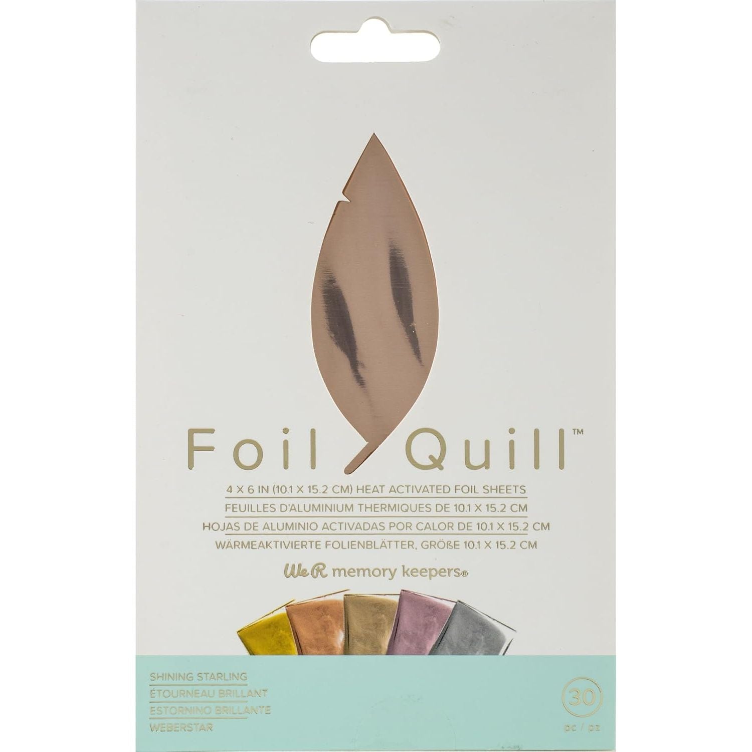 Buy now We R Memory Keepers Foil Quill Foil Sheets 4"X6" 30/Pkg-Shining Starling Shining Starling at indiglob india