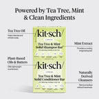 Buy now Kitsch Clarifying Tea Tree Shampoo and Conditioner Set â€“ Shampoo & Conditioner Bar for Women and Men, Scalp & Oil Control Hair Care â€“ Free of Paraben, Sulfate & Silicone â€“ Made in USA - 2 pcs at indiglob india