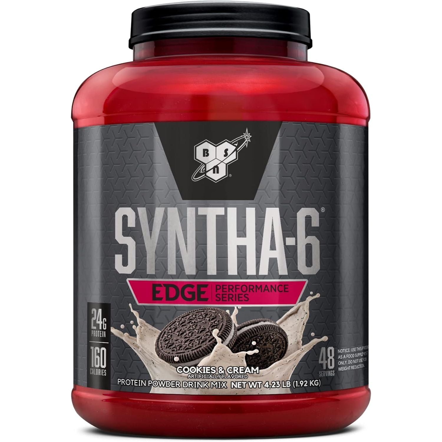 Buy now BSN SYNTHA-6 EDGE Protein Powder, with Hydrolyzed Whey, Micellar Casein, Milk Protein Isolate, Low Sugar, 24g Protein, Chocolate Milkshake, 48 Servings 4.23 Pound (Pack of 1) Cookies and Cream at indiglob india