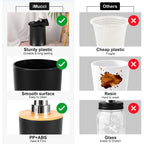 Buy now iMucci 9Pcs Black Bathroom Accessories Set with Trash Can Bathroom Set Black Bathroom Accessories Bathroom Decor at indiglob india