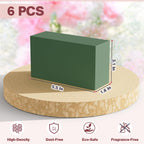 6-Pack Floral Foam Blocks, Green Planter Styrofoam for Artificial Flowers