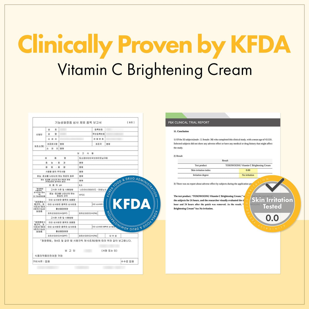 TOSOWOONG Vitamin C Brightening Cream for Even Tone & Dark Spots, Freckles