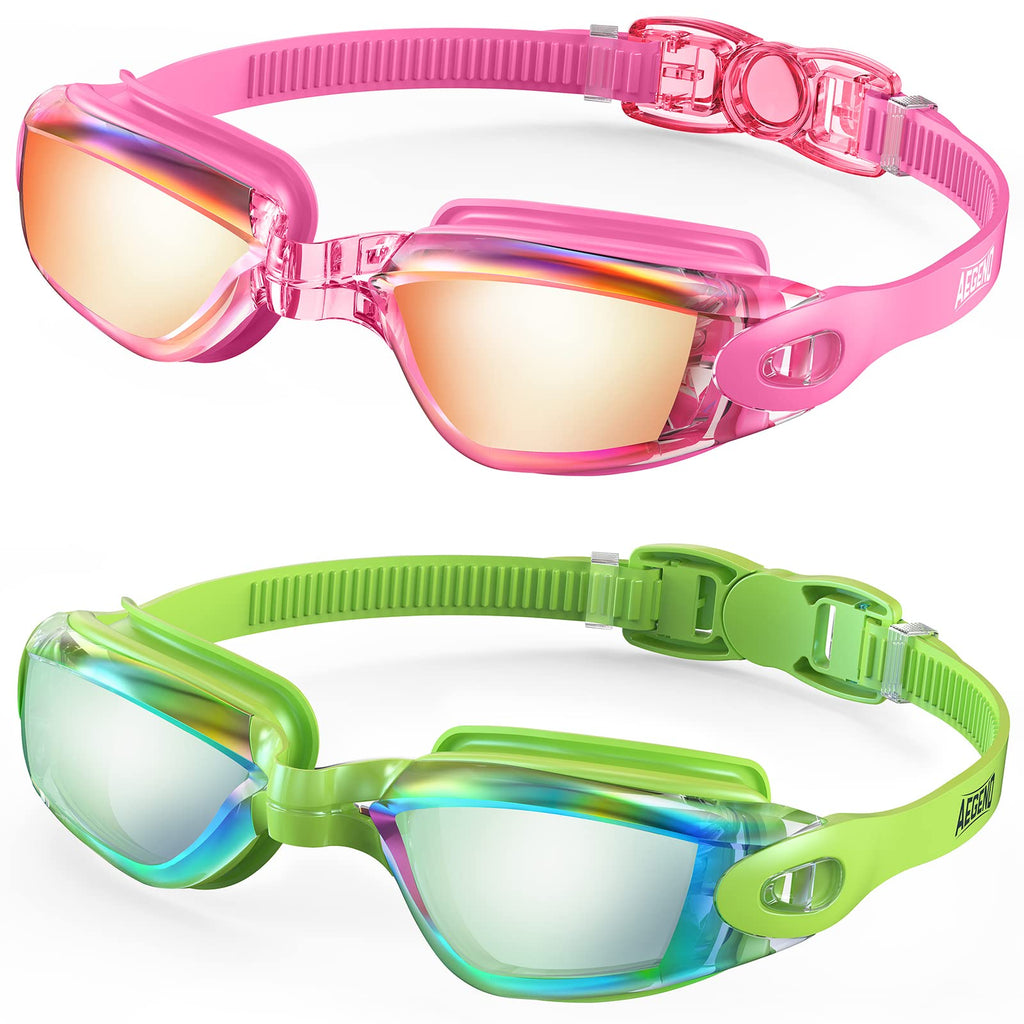 Buy now Aegend Swim Goggles, 2 Pack Swimming Goggles No Leaking Adult Men Women Youth at indiglob india