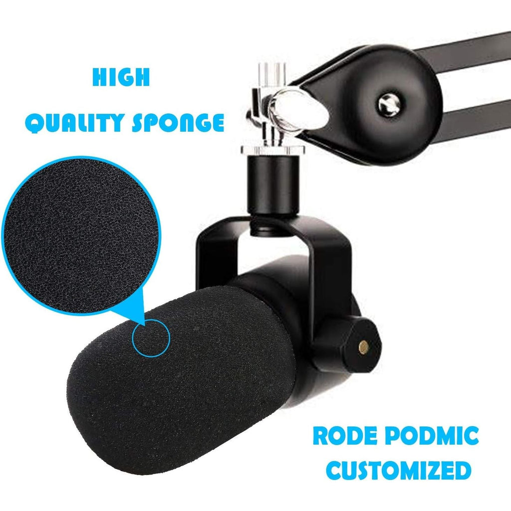 Buy now PodMic Pop Filter Foam Cover - Mic Windscreen Wind Cover Customized for Rode PodMic USB Versatile Dynamic Broadcast Microphone to Blocks Out Plosives at indiglob india