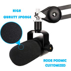 Buy now PodMic Pop Filter Foam Cover - Mic Windscreen Wind Cover Customized for Rode PodMic USB Versatile Dynamic Broadcast Microphone to Blocks Out Plosives at indiglob india