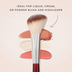 BK BEAUTY 112 Small Angled Blush Brush for Powder, Cream & Liquid