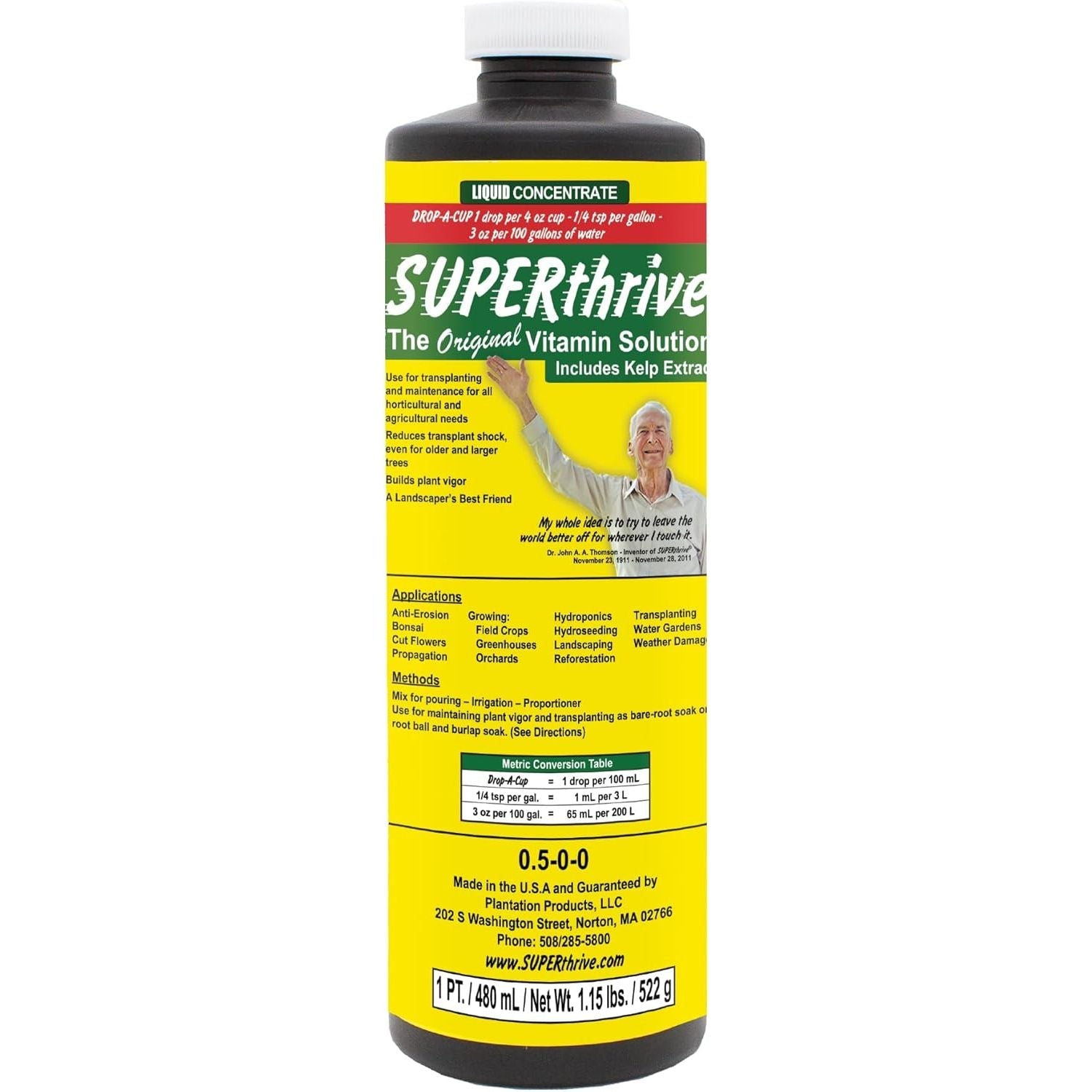 Buy now SUPERthrive Plant Vitamin Solution, 1 Pint 1 Pint Vitamin Solution at indiglob india