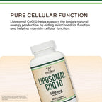Liposomal CoQ10 100mg CELLg8, Energy + Heart Health Support, 60 Capsules
