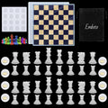 Buy now Endoto Chess Set with Checkers Board Silicone Resin Mold, 16 Pieces Full Size 3D Chess Crystal Epoxy Casting Molds for DIY Art Crafts Making, Family Party Board Games and Home Decoration 16pcs Chess Mold Set at indiglob india