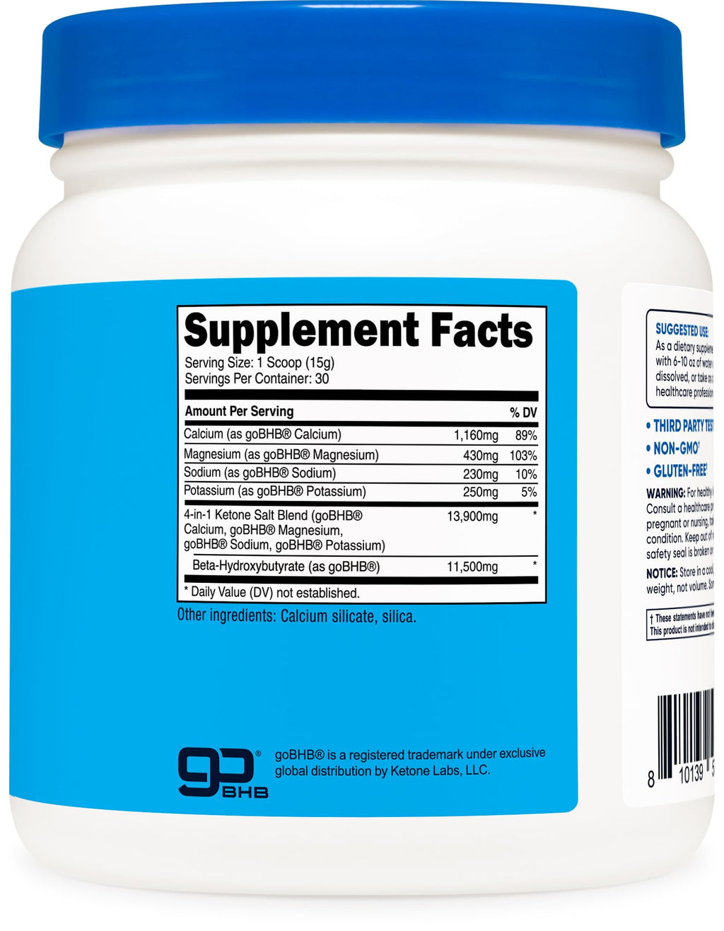 Nutricost Keto BHB Exogenous Ketones 4-in-1 (Unflavored) 30 Servings