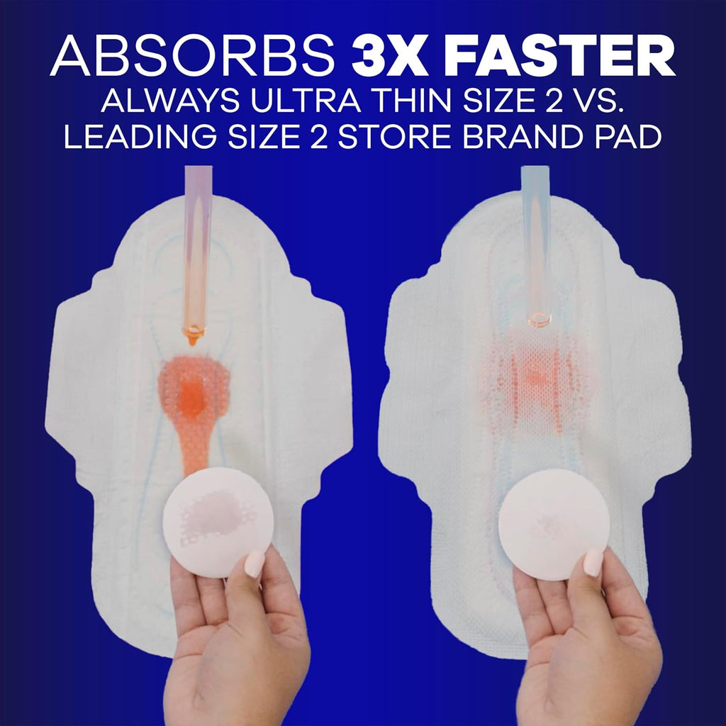 Buy now Always Ultra Thin Overnight Pads with Wings, Size 4, Overnight, 78 Count (3 Packs of 26) at indiglob india