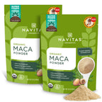 Navitas Organics Maca Powder – 100% Gelatinized Peruvian Maca for Adaptogen Smoothies, Lattes, Baking & More – Energize & Balance - USDA Organic, Non GMO, Vegan, Gluten Free (4oz. Bag, 23 Servings)