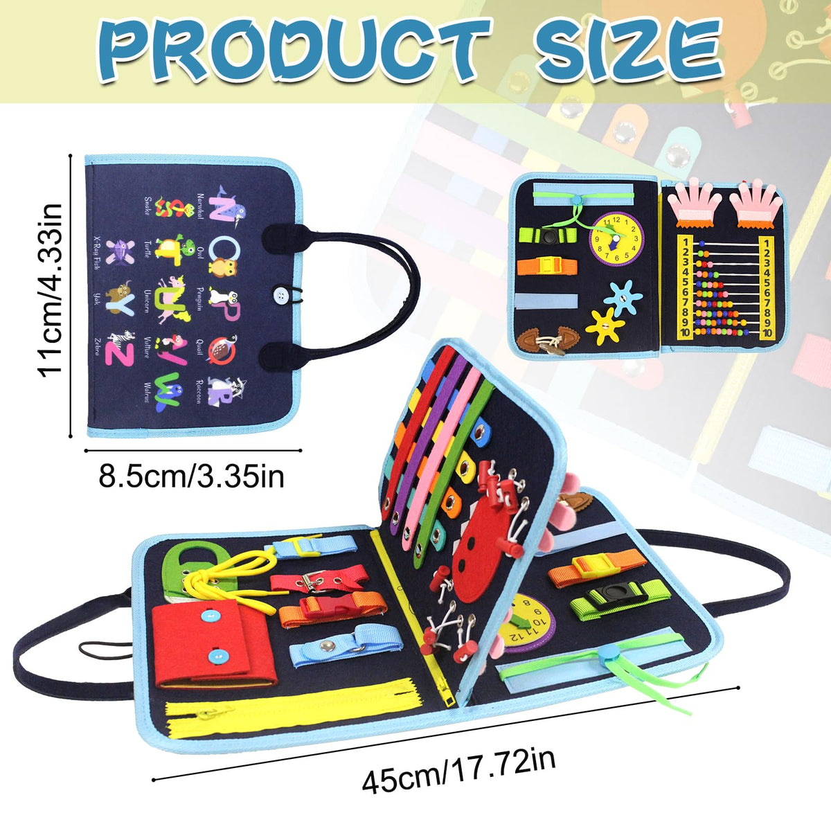Fidget Blanket for Adults with Dementia, Dementia Products for Elderly