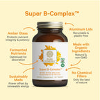 PURE SYNERGY Super B-Complex Vitamin B Complex Supplement (60 Tablets)