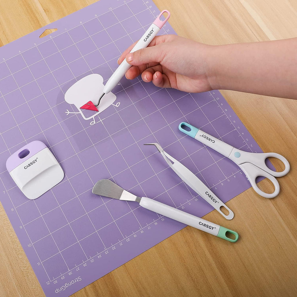Buy now CAREGY Craft Vinyl Weeding Tools Set, Precision Craft Tools Kit, Weeding Kits for Cricut/Silhouette/Siser/Oracal 631/651/751 Vinyl at indiglob india