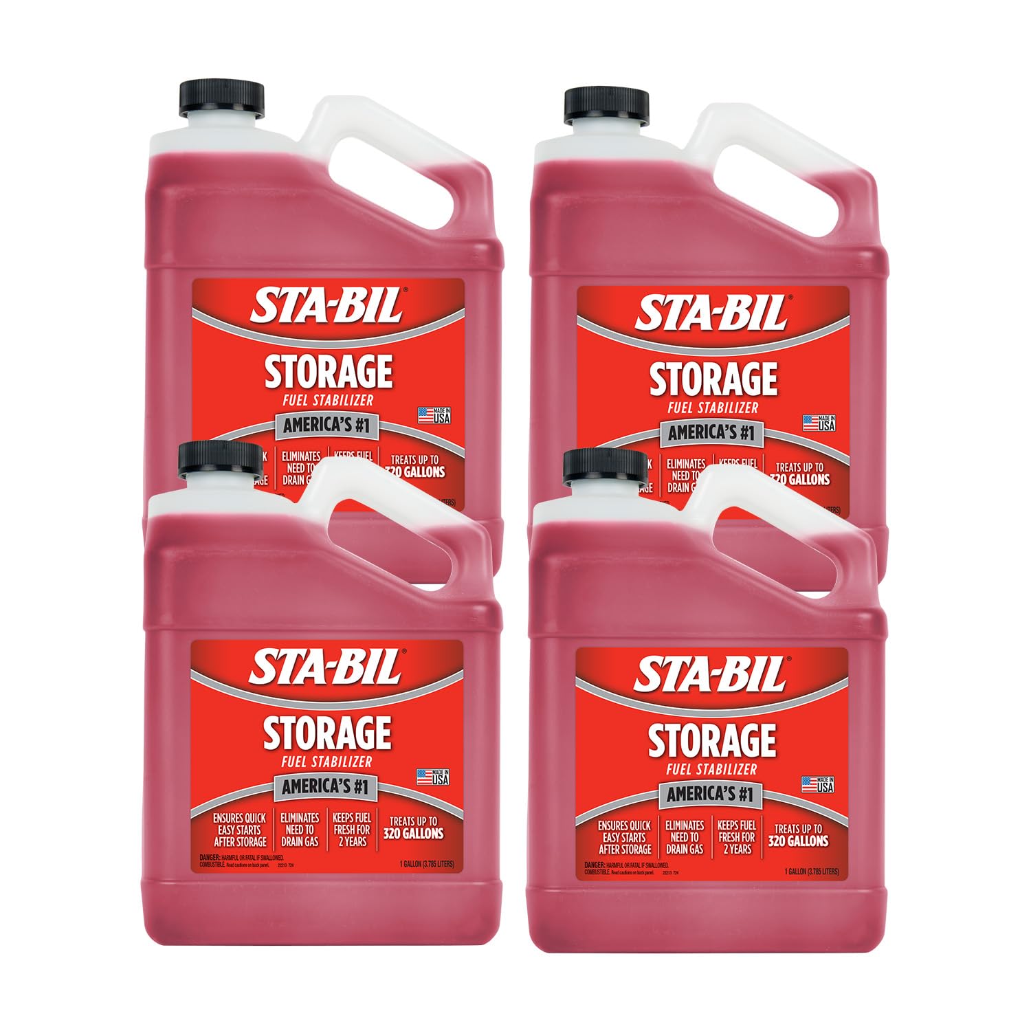Buy now STA-BIL Storage Fuel Stabilizer | Keeps Fuel Fresh for 24 Months, Prevents Corrosion, Gasoline Treatment Additive that Protects System, Gas Stabilizer for Storage, 4 oz. 128 Fl. oz. (Pack of 4) Single at indiglob india
