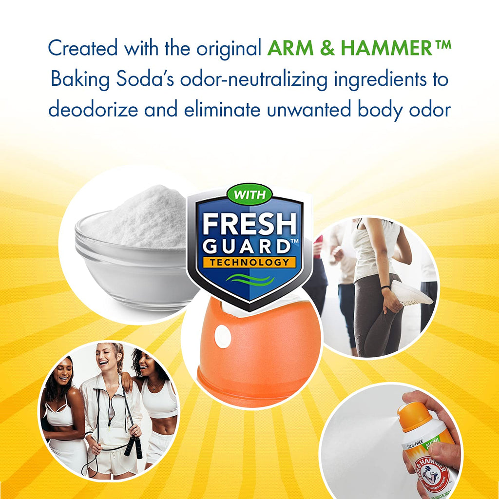 Buy now Arm & Hammer Invisible Body Powder Spray, Clear Talc-Free Body Odor & Sweat Control For Men & Women, Spray Body Powder For Women And Men, Arm And Hammer Body Spray Powder, 7 Oz (3 Pack) at indiglob india