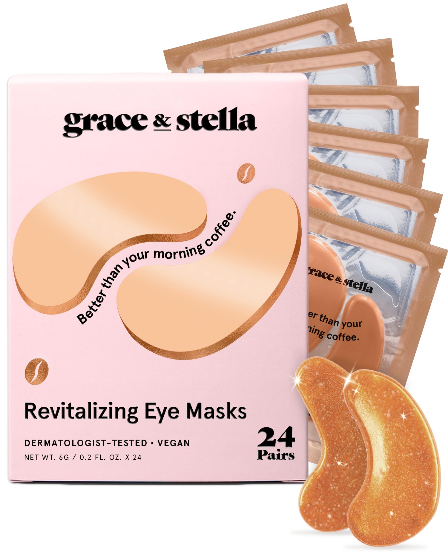 Buy now grace & stella Retinol Under Eye Patches for Puffy Eyes & Dark Circles - Restoring Gel Under Eye Masks with Hyaluronic Acid - Bridesmaid Gifts, Birthday Gifts for Women (Purple, 24 Pairs) at indiglob india