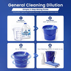 (6 Gallons) Ultra Germicidal Liquid Bleach - For Laundry, Disinfecting, Sanitizing, Deodorizing, Mold & Mildew Stain Remover - 1 Gallon Jugs