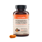 NatureWise Turmeric Curcumin 500mg Supplement with BioPerine, 30 Softgels | Extra Strength 95% Curcuminoids - Black Pepper Extract for Absorption - Immune Support - 1-Month Supply