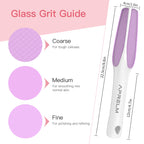 3-Sided Nano Glass Foot File, 3-in-1 Coarse/Medium/Fine Foot Callus Remover, Professional Callus Remover for Feet Hard Skin Smooth Polishing (Pink)