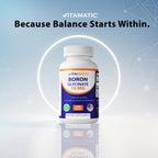 Vitamatic Chelated Boron (as Glycinate) 10mg 240 Tablets - Supports Hormone Balance, Bone Health & Connective Tissue