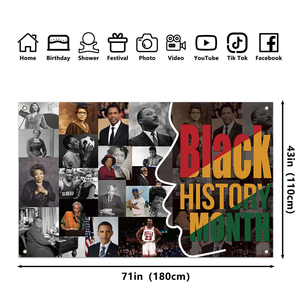 Buy now Pan African American Decoration - Black History Month Banner and Poster at indiglob india