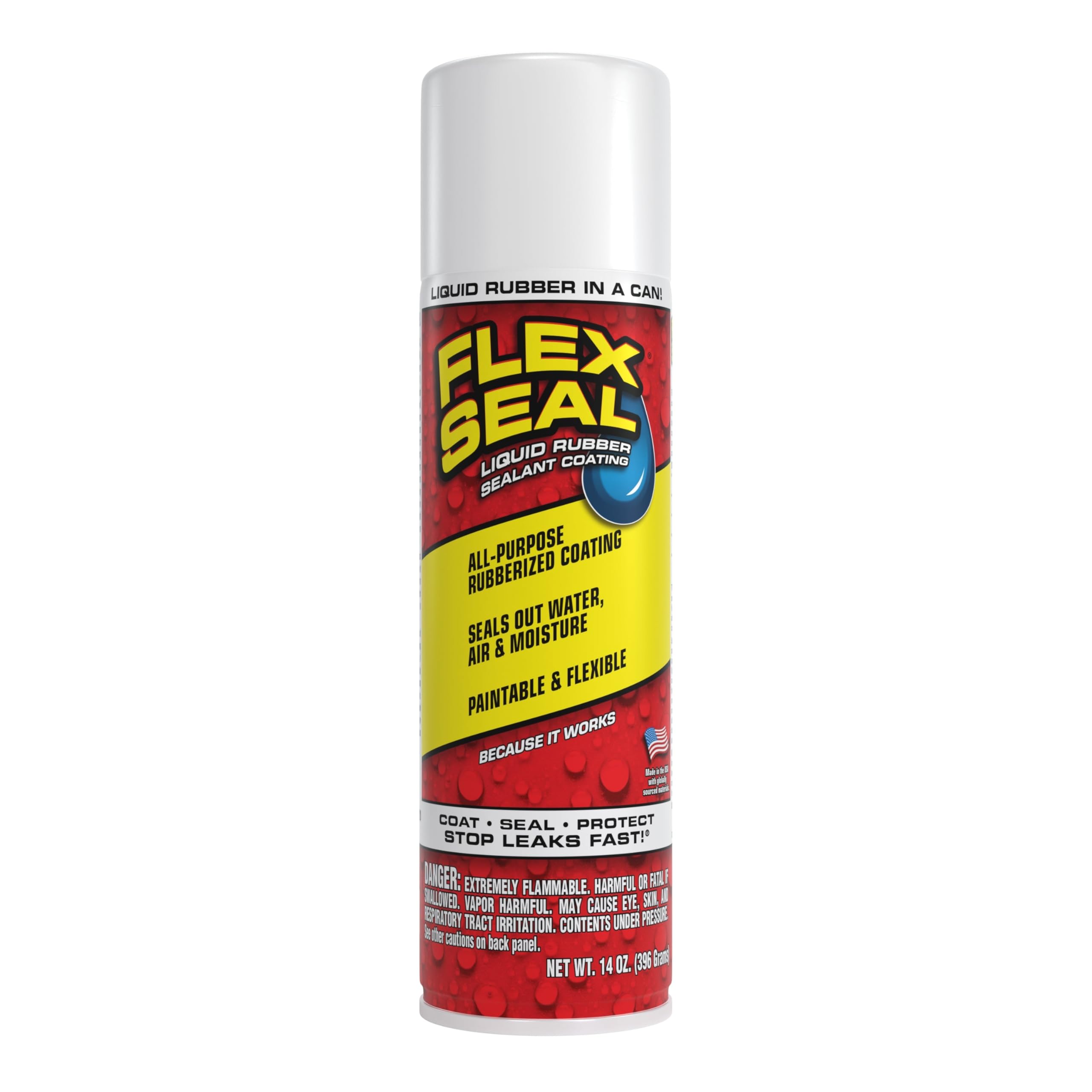 Buy now Flex Seal, 14 oz, Clear, Stop Leaks Instantly, Transparent Waterproof Rubber Spray On Sealant Coating, Perfect for Gutters, Wood, RV, Campers, Roof Repair, Skylights, Windows, and More at indiglob india