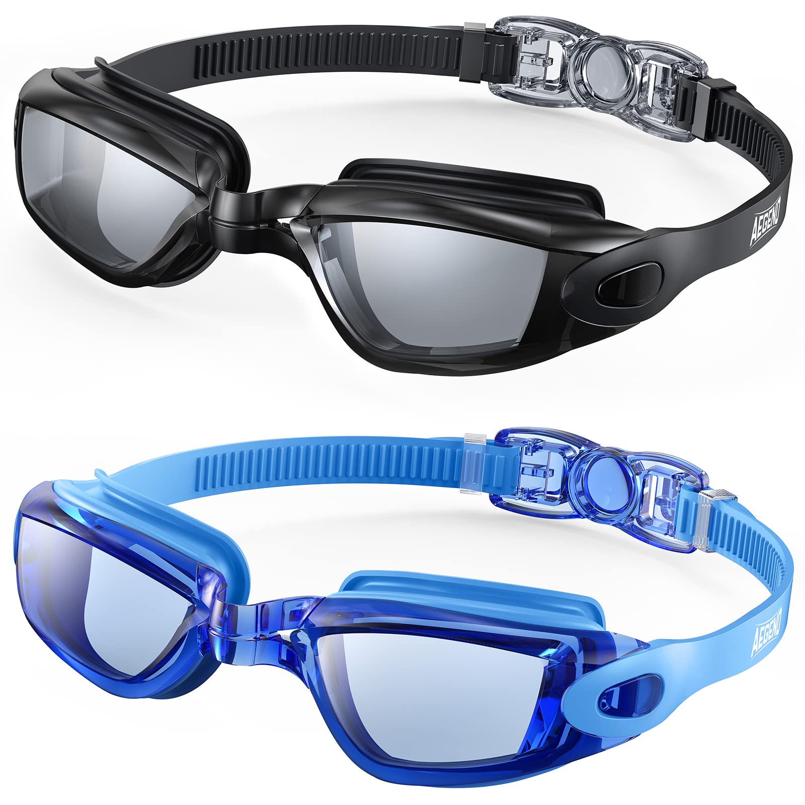 Buy now Aegend Swim Goggles, 2 Pack Swimming Goggles No Leaking Adult Men Women Youth at indiglob india